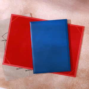 Porte-certificat <span class=keywords><strong>personnalisé</strong></span> imprimé, couverture en cuir PU bleu, logo <span class=keywords><strong>personnalisé</strong></span>, dossier A4, vente en gros, étui pour diplôme et certificat de récompense - Product Image 2