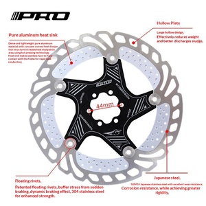 Hidrolik Disk Fren Rotoru Dağ Bisikleti Soğutmalı Yüzer Altı Civatalı Paslanmaz Çelik Post Mount 140mm/160mm Fren Rotoru Frenleri - Product Image 4