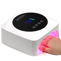 Lampu UV Kuku BIN Isi Ulang Daya Tinggi, Lampu Gel Kuku, Layar Digital Cerdas, 3 Pengaturan Timer, Penggunaan di Rumah, Cepat
