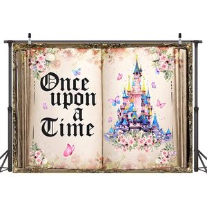 Libro de cuento de hadas fotografía telón de fondo colorido Castillo historia tapiz para fiesta de cumpleaños de niña boda elegante estudio Diwali - Product Image 2
