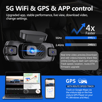 Caméra embarquée pour véhicule mobile à 360 degrés, enregistreur vidéo DVR, Wifi 5G, GPS, avant et arrière, 4 canaux, caméra de tableau de bord 4k, mode de stationnement 24 heures, caméra de voiture