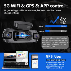 Registratore Video DVR per Auto a 360 Gradi, Dash <span class=keywords><strong>Cam</strong></span> 4K con WiFi 5G e GPS, 4 Canali Anteriore e Posteriore, Modalità Parcheggio <span class=keywords><strong>24</strong></span> Ore - Product Image 5