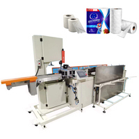 Scie à ruban automatique et manuelle pour la coupe de rouleaux de papier toilette, scie à ruban pour rouleaux Maxi, diamètre de coupe 80mm-300mm