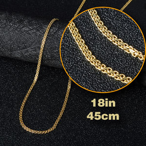Dubai High Quality <b>Simple</b> 18K <b>Gold</b> Plated Choker Link Chain <b>Necklace</b> - Product Image 1