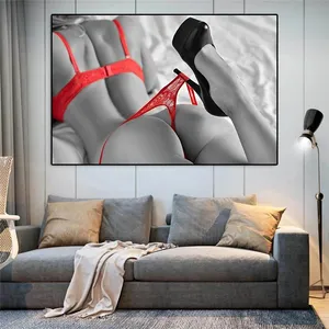 Wholesale Sexy Woman Canvas Painting Poster Printing Modern Wall Art Pictures Decoration Mural Cuadros for Bedroom Home