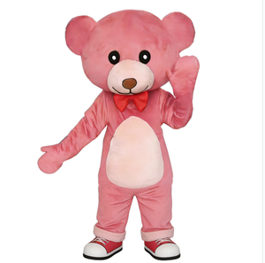 Costumes de mascotte d'<span class=keywords><strong>ours</strong></span> personnalisés Hola / Costumes de mascotte d'<span class=keywords><strong>ours</strong></span> en peluche rose - Product Image 1