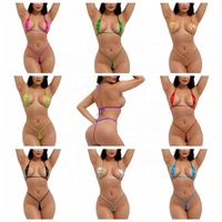 Ensemble de bikini pour femmes, haut de soutien-gorge avec string, lingerie