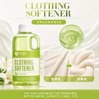 Adoucissant textile haute performance personnalisé, sixième génération, flacon cylindrique portable avec poignée, liquide de soin pour linge pour tissus doux à la maison