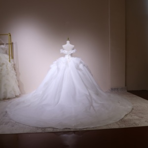 Vestido <span class=keywords><strong>de</strong></span> Quinceañera, Graduación o Boda, Color Personalizado, Diseño Floral 3D, Cuello Redondo, Talla Grande, Vestido <span class=keywords><strong>de</strong></span> Madre <span class=keywords><strong>de</strong></span> la Novia, Vestido <span class=keywords><strong>de</strong></span> Novia Personalizado - Product Image 3