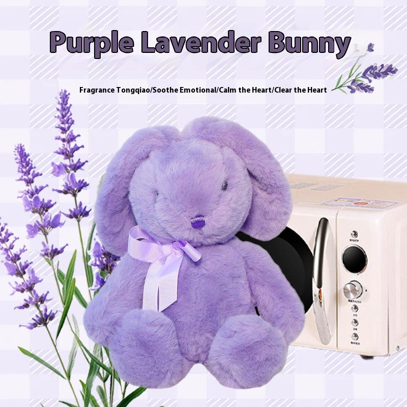 Lavender Purple Rabbit Doll - Stress Relief Plush Toy