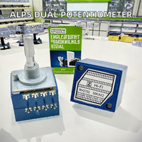 Potentiomètre à volume double de type marche RH2702-50KA de haute précision ALPS, montage en surface, 100K et 250K, type indexé, rhéostats rotatifs