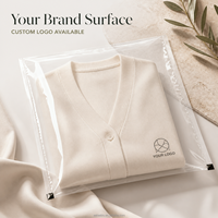 Bolsa de Celofán para Empaque de Ropa con Logotipo Personalizado, Empaque de Marca de Ropa Impreso Personalizado, Tamaños y Impresión de Marca Personalizados