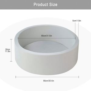 Piscine à balles ronde en mousse gris clair pour tout-petits et enfants, idéale comme cadeau, jouet de jeu, piscine pour enfants, acceptant les commandes OEM/ODM - Product Image 2