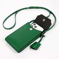 Pochette Bandoulière de Luxe en Cuir PU Végan Pleine Fleur « Forever Young » pour Tous Modèles de Téléphones, Y Compris iPhone, Samsung et Android