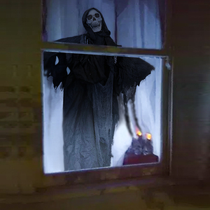 <span class=keywords><strong>2023</strong></span> Halloween Décoration <span class=keywords><strong>Maison</strong></span> <span class=keywords><strong>Hantée</strong></span> Fête Animée Noir Grim Squelette Reaper Halloween Props - Product Image 5