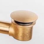 Rubinetto OEM in ottone con comando a pedale per scarico e troppopieno vasca da bagno, con frontale in stile margherita vintage per bagno - Product Image 2