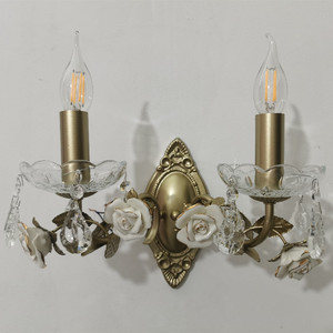HITECDAD – chandelier moderne à Double tête, lampe murale à fleurs de Style rustique rétro pour restaurant café hall d'hôtel - Product Image 2
