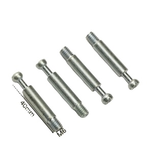 Ensemble de connecteur démontable latéral de meubles en acier à écrou pré-inséré 40mm de longueur Serrure à came Raccord de connexion Finition unie GB - Product Image 3