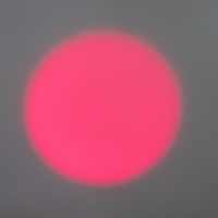 Módulo de diodo láser con círculo sólido, luz láser homogeneizada, de color rojo, verde y azul, con luz láser homogeneizada