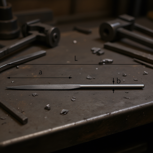 Lima 991 H para Trabajar Metales, Longitud L, Ancho B, Grosor A - Product Image 3