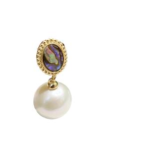 WENCHI S925 เงินแท้ DIY อุปกรณ์เสริมไข่มุก ตัวฐานเปล่าสำหรับใส่ไข่มุกขนาด 9-13 มม. สำหรับรุ่น 11082 เครื่องประดับอัญมณี ต่างหู - Product Image 5