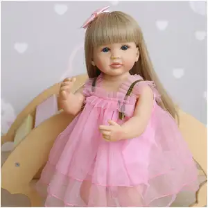 Muñecas de silicona sorpresa cuerpo sólido americano Bjd Bebes Reborn Doll Kit plástico completo recién nacido venta al por mayor nuestra generación muñecas 18 pulgadas
