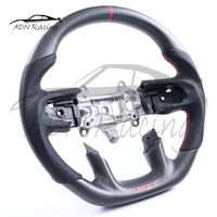 Volant à fond plat en fibre de carbone mate compatible avec Dodge Ram 1500 TRX avec chauffage 2019-2024