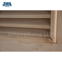 Persienne complète en bois JHK-L01 Conception de porte à persienne à panneau français Portes intérieures chinoises Prix de la porte en Mdf