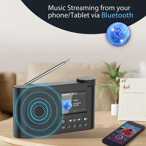 Radio numérique portable DAB+ FM avec écran LCD couleur, connectivité Bluetooth, longue autonomie de la batterie, pour la maison, les voyages et l'extérieur - Product Image 5