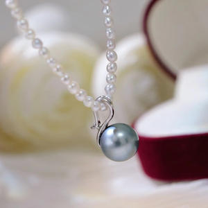 S925 Silver Pendant Empty Holder DIY 8-10mm Round Bead <b>Concealer</b> Jade Necklace Accessory Jewelry Findings Type Spacers 31058 - Product Image 1