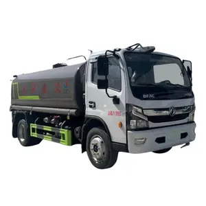 best selling 7Ton 8T 10T water tanker truck RHD dongfeng captain 6 tyres carbon steel cistern tanker truck used in stock