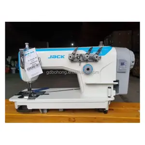 Second Hand High Quality Jack 8560G Three Needle Chain Straight Stitch Machine Fully Automatic Industrial Sewing Machine Price