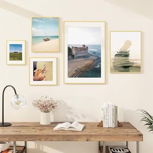 Lotto di Cornici <span class=keywords><strong>Portafoto</strong></span> Moderne e Semplici in Alluminio <span class=keywords><strong>da</strong></span> <span class=keywords><strong>Parete</strong></span>, Formato A3 A4, Cornici in Metallo per Foto - Product Image 2
