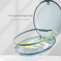 Boîte de rangement pour appareils dentaires, kit de soins orthodontiques portables, boîte avec aimant