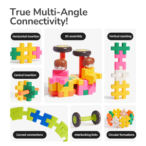 Mideer <strong>Waffle</strong> Building <strong>Blocks</strong> Little Dream Builder Educational Toys for Children - Product Image 2