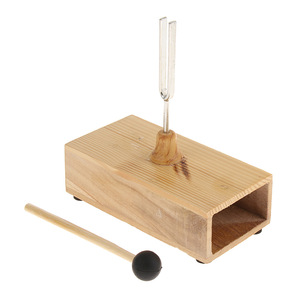 512Hz Tuning Fork Striking Rod con caja de resonancia de madera Herramienta de aprendizaje de música - Product Image 2