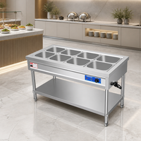 Meja Kerja Stainless Steel Heavy Duty Single Sink Dengan Rak Gantung Untuk Restoran Dapur Kantin Sekolah Layanan Desain Kustom