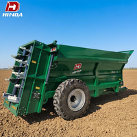 Épandeur d'engrais monté sur tracteur à haute efficacité, machine pour la distribution de fumier organique solide et de chaux pour pâturages, avec unité d'engrenages