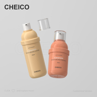 Flacon pompe sans air industriel pour crème contour des yeux et lotion cosmétique, construction anti-fuite, impression sérigraphique personnalisable
