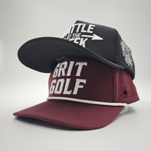 Designer Fashion 5 Panel <b>Camo</b> Waterproof Golf <b>Cap</b> Custom Embroidery Logo Low MOQ OEM Laser Perforated Boutique Style Premium Mat - Product Image 2