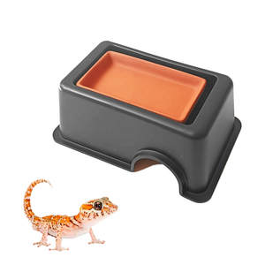 Abri pour reptiles, grotte humidifiante, maison de retraite pour terrarium, pour tortue, lézard, serpent, araignée, décoration extérieure pour animaux de compagnie, vente en gros - Product Image 1