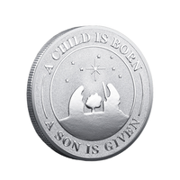 Pièce de monnaie commémorative moderne personnalisée pour bébé, plaquée or, gravée – Cadeau souvenir de naissance personnalisé pour nouveau-nés, vente en gros pour parents