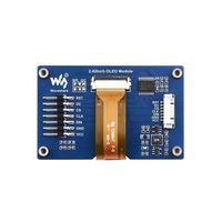 Modul Layar OLED Roarkit 2.42 inci, Resolusi 128x64, SPI / I2C untuk Raspberry Pi, Arduino, STM32, ESP32, Nano