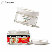 Pot de baume coiffant pour animaux de compagnie avec cuillère, en AS+PP, pour crème épaisse, 30g 50g, pour soins capillaires