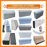 Bordure de route en pierre d'imitation préfabriquée, pierre plate, imitation béton, granit, fabrication en usine