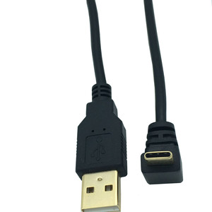 Type C 90 Degree Angle <b>Cable</b> Usb Am To Micro B Black <b>Charging</b> Adapter For1S - Product Image 2
