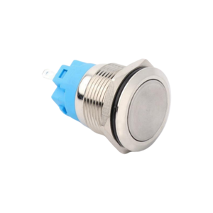 YUHE 19MM Stainless Steel Button Flat Head No <b>Light</b> IP65 Automotive & Industrial Use - Product Image 1