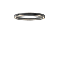 Éclairage d'anneau en aluminium haut de gamme de conception nordique simple moderne italienne pour le salon chambre restaurant verre moderne minimaliste