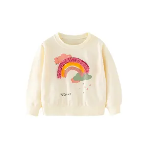 2022 Cotton Baby Girls Clothes Spring And Autumn Cartoon Sweatshirt For Kids 2-8 Years Old Long Sleeve Infants O-neck Outfits