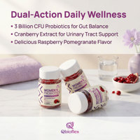 Gummies probiotiques pour femmes Qbioflex en marque privée avec canneberge, gummies pour l'équilibre féminin, complément probiotique